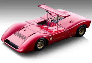 Ferrari 612 Can-Am Rosso Corsa Red "Press Version" (1968) "Mythos Series" Limited Ed to 100 pcs 1/18 Model Car by Tecnomodel