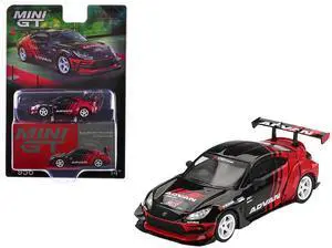 Toyota GR86 "HKS TYPE R ADVAN" RHD Black and Red "2022 Tokyo Auto Salon" Limited Edition 1/64 Diecast Model Car by Mini GT