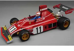 Ferrari 312 B3 #11 Clay Regazzoni Winner Formula One F1 "German GP" (1974) w/Driver "Mythos Series" 1/18 Model Car by Tecnomodel