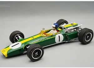 Lotus 43 #1 Jim Clark "Team Lotus" Winner F1 "US GP" (1966) w/Driver Figure Litd Ed to 100 pieces 1/18 Model Car by Tecnomodel