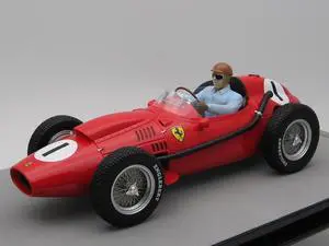 Ferrari Dino 246 #1 Peter Collins Winner "F1 England GP" (1958) w/Driver Figure  Ltd Ed to 75 pcs 1/18 Model Car by Tecnomodel