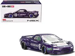 Honda NSX "Kaido Racing V2" #0 Purple with White Hood and Graphics (Designed by Jun Imai) "Kaido House" Special die cast model car by Mini GT