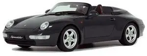 Porsche 993 Speedster Black 1/18 Model Car by GT Spirit