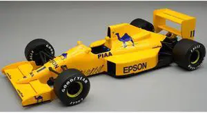 Lotus 101 #11 Nelson Piquet 3rd Place F1 "British GP" 1989 "Mythos Series" with Display Case 1/18 Model Car by Tecnomodel