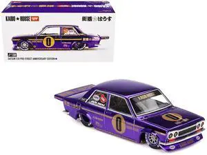 Datsun 510 Pro Street #0 "Anniversary Edition" Purple Metallic "Kaido House" Special 1/64 Diecast Model Car by Mini GT