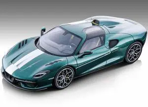 2020 Touring Superleggera Arese RH95 Green Met. w/White Stripes "Mythos Series" Ltd Ed to 70 pcs 1/18 Model Car by Tecnomodel