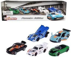 Porsche Edition (2023) 5 piece Set 1/64 Diecast Model Cars by Majorette
