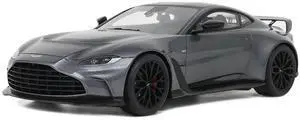 2023 Aston Martin V12 Vantage Gray Metallic 1/18 Model Car by GT Spirit