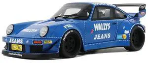 RWB Bodykit "OSHO Arrow" Blue 1/18 Model Car by GT Spirit