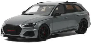 Audi RS 4 Competition Gray Metallic 1/18 Model Car by GT Spirit