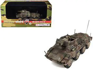 Sd.Kfz. 234/3 Armored Vehicle "1st Panzer Division, Hungary" (1945) German Army 1/72 Die Cast Model by Panzerstahl