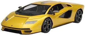 Lamborghini Countach LPI 800-4 New Giallo Orion Gold Metallic 1/18 Model Car by Top Speed