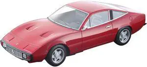 1971 Ferrari 365 GTC/4 Red w/ Black Interior Mythos Series Limited Edition to 150 pieces 1/18 Model Car by Tecnomodel
