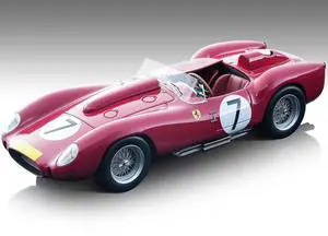 Ferrari 250 TR 58 #7 3rd Place "1000 km Nurburgring" (1958) "Mythos Series" Limited Ed to 50 pieces 1/18 Model Car by Tecnomodel