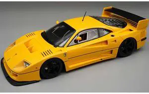 Ferrari F40 LM Modena Yellow with Black 5 Spoke Rims "Press Version" (1996) Limited Ed to 45 pcs 1/18 Model Car by Tecnomodel