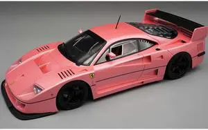 Ferrari F40 LM Pink Metallic with Black 5 Spoke Rims "Press Version" (1996) Limited Ed to 60 pieces 1/18 Model Car by Tecnomodel