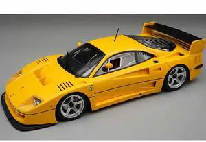 Ferrari F40 LM Modena Yellow with Silver 5 Spoke Rims "Press Version" (1996) Limited Ed to 55 pcs 1/18 Model Car by Tecnomodel