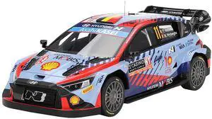 Hyundai i20 N Rally1 Hybrid #11 "Hyundai Shell Mobis WRT"  Winner WRC "Monte Carlo Rally" (2024) 1/18 Model Car by Top Speed