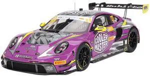 Porsche 911 GT3 R #27 Kevin Estre "HubAuto Racing" FIA GT World Cup "70th Macau Grand Prix" (2023) 1/18 Model Car by Top Speed