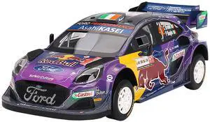 Ford Puma Rally1 #42 "M-Sport Ford WRT" 2nd Place "Rally Italia Sardegna" (2022) 1/18 Model Car by Top Speed