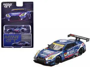 Nissan GT-R NISMO GT3 #56 "REALIZE Nissan Mechanic Challenge GT-R" "Super GT Series" (2023) 1/64 Diecast Model Car by Mini GT