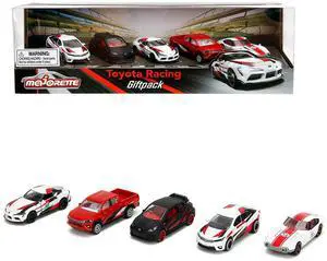 Toyota Racing Giftpack (2024) 5 piece Set 1/64 Diecast Model Cars by Majorette