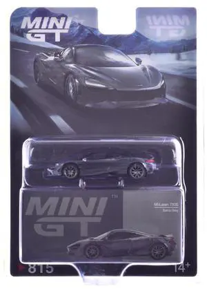 McLaren 750S Saros Gray Limited Edition 1/64 Diecast Model Car by Mini GT