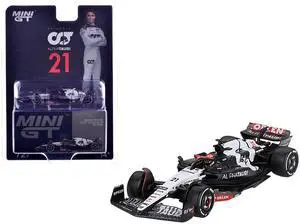 AlphaTauri AT04 #21 Nyck de Vries Formula One F1 "Australian GP" (2023) Limited Edition 1/64 Diecast Model Car by Mini GT