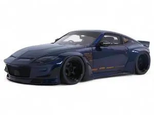 2023 Nissan 400Z by Pandem RHD (Right Hand Drive) Midnight Blue 1/18 Model Car by GT Spirit
