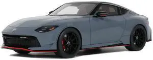 2024 Nissan Z Nismo Gray with Black Top 1/18 Model Car by GT Spirit