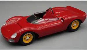 Ferrari 206 Dino SP "Factory Press Version" (1965) Red "Mythos Series" Limited Edition 1/18 Model Car by Tecnomodel