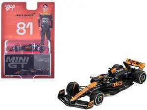 McLaren MCL60 #81 Oscar Piastri 3rd Place Formula One F1 "Japanese GP" (2023) Limited Edition 1/64 Diecast Model Car by Mini GT