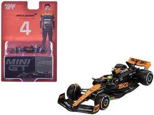 McLaren MCL60 #4 Lando Norris 2nd Place Formula One F1 "Japanese GP" (2023) Limited Edition 1/64 Diecast Model Car by Mini GT