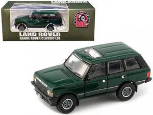 Land Rover Range Rover Classic LSE RHD Green with Sunroof with Extra Wheels 1/64 Diecast Model Car by BM Creations