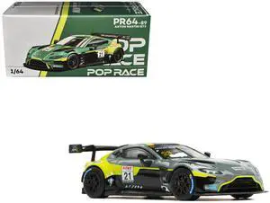 Aston Martin GT3 #21 Green Metallic "N24 2024" die cast model car by Pop Race