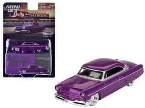 1954 Lincoln Capri Hot Rod Purple Metallic Limited Edition to 3600 pieces Worldwide 1/64 Diecast Model Car by Mini GT