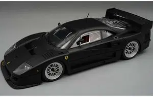 Ferrari F40 LM Matt Black w/Enkei Silver Wheels "Press Version" (1996) Ltd Ed to 75 pcs 1/18 Model Car by Tecnomodel