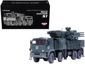 Pantsir S1 96K6 Self-Propelled Air Defense Weapon System "Ukraine War" Russian Army 1/72 Diecast Model by Panzerkampf