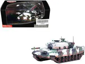Leopard 2A4 Main Battle Tank with Snorkel "Winter Camouflage" German Army "Armor Premium" 1/72 Diecast Model by Panzerkampf
