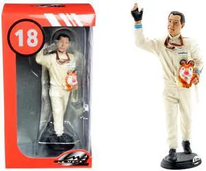 Jack Brabham Figurine Winner French Grand Prix Formula One F1 (1966) for 1/18 Scale Models by Le Mans Miniatures