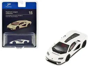 Lamborghini Countach LPI 800-4 Bianco Siderale White "Hypercar League Collection" 1/64 Diecast Model Car by PosterCars