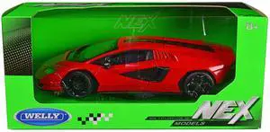 Lamborghini Countach LPI 800-4 Red "NEX Models" Series 1/24 Diecast Model Car by Welly