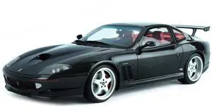 1997 Ferrari 550 "Koenig Special" Black with Red Interior 1/18 Model Car by GT Spirit