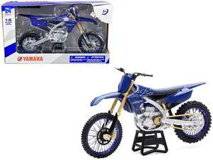 Yamaha YZ450F Dirt Bike Motorcycle Blue and Black 1/6 Die cast Model by New Ray