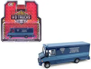 2019 Step Van "Massachusetts State Police Underwater Recovery Unit" Blue Two-Tone 1/64 Diecast Model Car by Greenlight