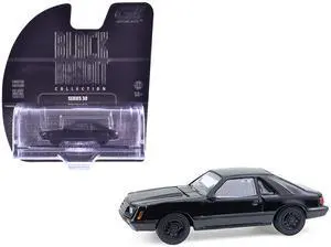 1979 Ford Mustang Fastback Black "Black Bandit" Series 30 1/64 Diecast Model Car by Greenlight