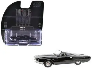 1965 Ford Thunderbird with Tonneau Cover Black "Black Bandit" Series 30 1/64 Diecast Model Car by Greenlight