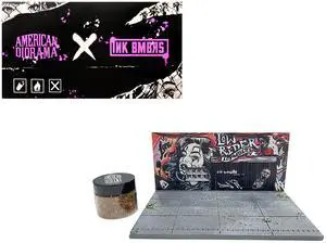 "American Diorama X INK BMBRS - LA Lowrider" Street Art Diorama for 1/64 Scale Models by American Diorama