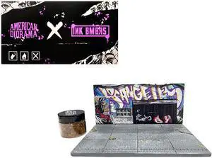 "American Diorama X INK BMBRS - LA Graffiti" Street Art Diorama for 1/64 Scale Models by American Diorama