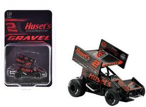 Winged Sprint Car #2 David Gravel "Huset's Speedway" (2025) 1/50 Diecast Model Car by ACME